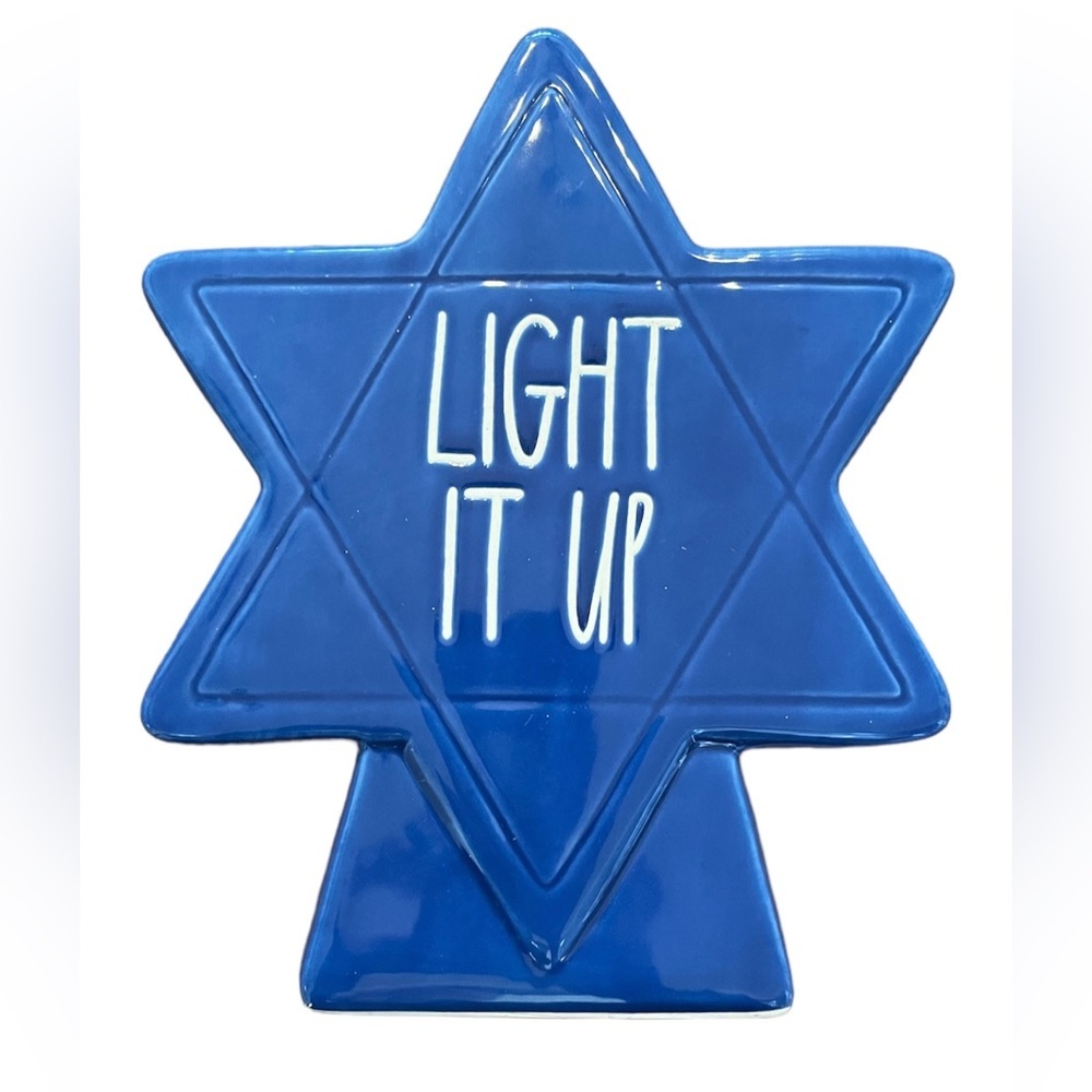 Rae Dunn artisan collection ceramic “light it up” decor Hannukah
